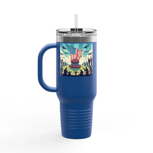 Patriotic Insulated Travel Mug - 40oz Road Trips Drinks - Dipaliz - Tumblers