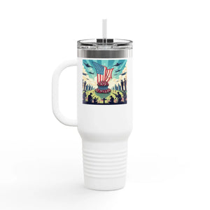 Patriotic Insulated Travel Mug - 40oz Road Trips Drinks - Dipaliz - Tumblers