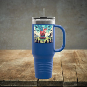 Patriotic Insulated Travel Mug - 40oz Road Trips Drinks - Dipaliz - Tumblers