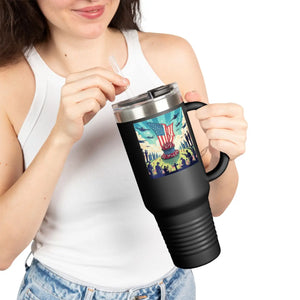 Patriotic Insulated Travel Mug - 40oz Road Trips Drinks - Dipaliz - Tumblers