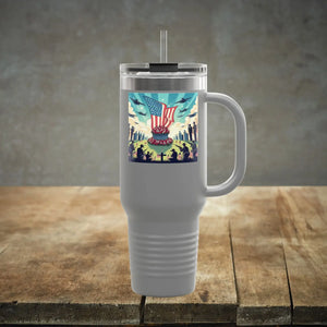 Patriotic Insulated Travel Mug - 40oz Road Trips Drinks - Dipaliz - Tumblers