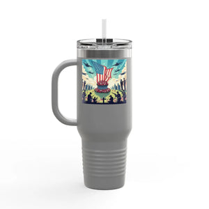 Patriotic Insulated Travel Mug - 40oz Road Trips Drinks - Dipaliz - Tumblers
