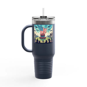 Patriotic Insulated Travel Mug - 40oz Road Trips Drinks - Dipaliz - Tumblers