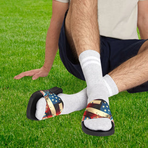 Patriotic Adjustable Sandals - Casual Summer Footwear - Dipaliz