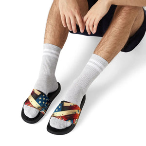 Patriotic Adjustable Sandals - Casual Summer Footwear - Dipaliz