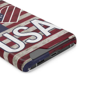Usa Heart Case + Wallet Patriotic Phone Protector - Dipaliz - Electronics Accessories