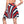 Patriotic Red White & Blue Striped Skater Skirt - Skirts