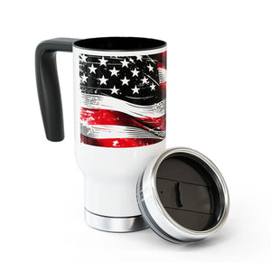 Patriotic Steel Travel Mug - Adventure Ready 14oz - Dipaliz - Tumblers
