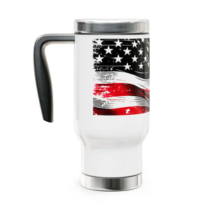 Patriotic Steel Travel Mug - Adventure Ready 14oz - Dipaliz - Tumblers