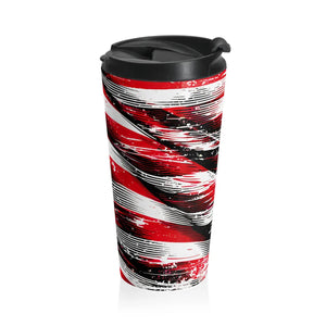 Patriotic Steel Travel Mug - American Flag Print - Dipaliz - Thermoses