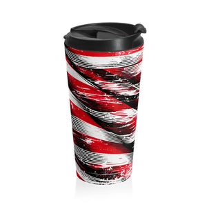Steel Travel Mug - American Flag Print Patriotic - Dipaliz - 15oz - Thermoses