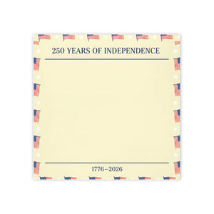 Patriotic Sticky Notes – 1776–2026 Note Pad - Dipaliz