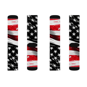 Patriotic Sublimation Socks - Fleece Lining - Dipaliz