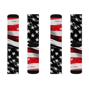 Patriotic Sublimation Socks - Fleece Lining - Dipaliz