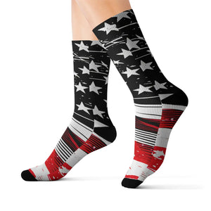 Patriotic Sublimation Socks - Fleece Lining - Dipaliz