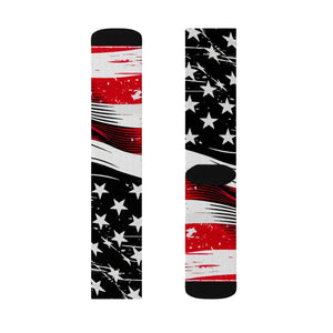 Sublimation Socks Soft Fleece Lining Patriotic Style - Dipaliz