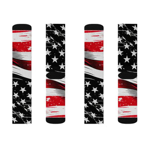 Sublimation Socks Soft Fleece Lining Patriotic Style - Dipaliz