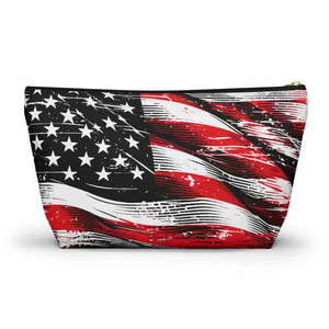Usa Flag Accessory Pouch - Patriotic Style Gear - Dipaliz - Cosmetic & Toiletry Bags