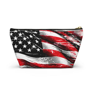 Usa Flag Accessory Pouch - Patriotic Style Gear - Dipaliz - Cosmetic & Toiletry Bags