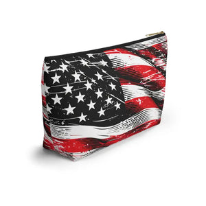 Usa Flag Accessory Pouch - Patriotic Style Gear - Dipaliz - Cosmetic & Toiletry Bags