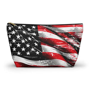 Usa Flag Accessory Pouch - Patriotic Style Gear - Dipaliz - Cosmetic & Toiletry Bags