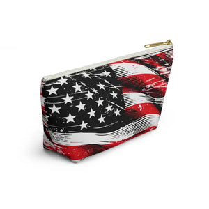 Usa Flag Accessory Pouch - Patriotic Style Gear - Dipaliz - Cosmetic & Toiletry Bags