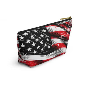 Usa Flag Accessory Pouch - Patriotic Style Gear - Dipaliz - Cosmetic & Toiletry Bags