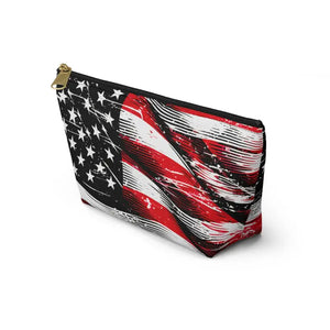 Usa Flag Accessory Pouch - Patriotic Style Gear - Dipaliz - Cosmetic & Toiletry Bags