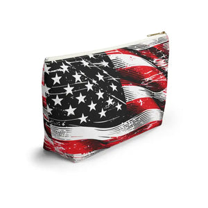 Usa Flag Accessory Pouch - Patriotic Style Gear - Dipaliz - Cosmetic & Toiletry Bags