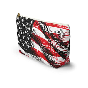 Usa Flag Accessory Pouch - Patriotic Style Gear - Dipaliz - Cosmetic & Toiletry Bags