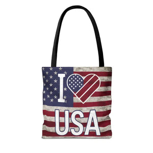 Patriotic Tote Bag - Summer Beach Spacious Organizer - Dipaliz - Shopping Totes