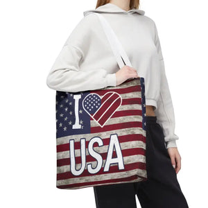 Patriotic Tote Bag - Summer Beach Spacious Organizer - Dipaliz - Shopping Totes