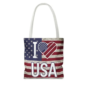 Patriotic Tote Bag - Summer Beach Spacious Organizer - Dipaliz - Shopping Totes