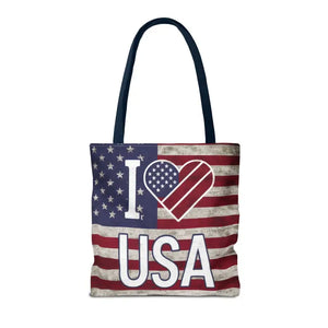 Patriotic Tote Bag - Summer Beach Spacious Organizer - Dipaliz - Shopping Totes