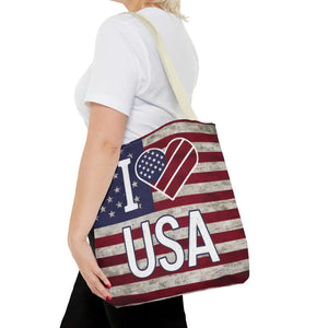 Patriotic Tote Bag - Summer Beach Spacious Organizer - Dipaliz - Shopping Totes