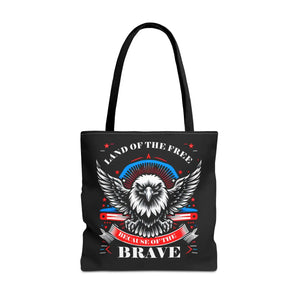 Patriotic Tote Bag - Usa Pride Independence Day Design - Dipaliz - 18’’ × / Black - Bags