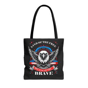 Patriotic Tote Bag - Usa Pride Independence Day Design - Dipaliz - 16’’ × / Black - Bags