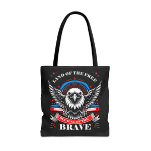 Patriotic Tote Bag - Usa Pride Independence Day Style - Dipaliz - 18’’ × / Black - Bags