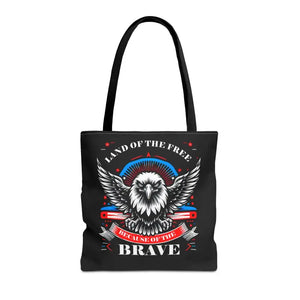 Patriotic Tote Bag - Usa Pride Independence Day Style - Dipaliz - 16’’ × / Black - Bags
