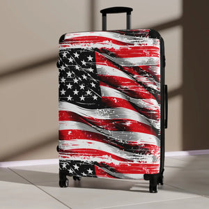 Patriotic Travel Suitcase - Durable Polycarbonate - Dipaliz - Suitcases