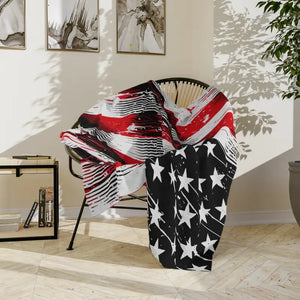 Patriotic Velveteen Blanket - Ultra Soft Velvet Comfort - Dipaliz - 60’’ × 50’’ - Blankets