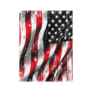 Patriotic Velveteen Blanket - Ultra Soft Velvet Comfort - Dipaliz - 80’’ × 60’’ - Blankets