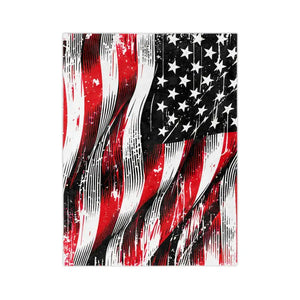 Patriotic Velveteen Blanket - Ultra Soft Velvet Comfort - Dipaliz - 40’’ × 30’’ - Blankets