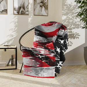 Patriotic Velveteen Blanket - Ultra Soft Velvet Comfort - Dipaliz - Blankets