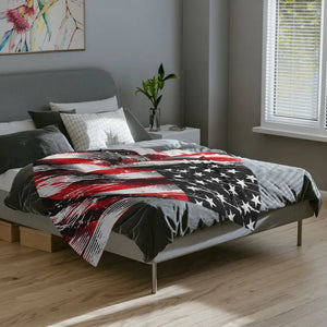 Patriotic Velveteen Blanket - Ultra Soft Velvet Comfort - Dipaliz - Blankets