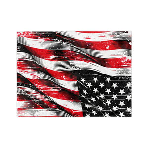 Patriotic Velveteen Blanket – Ultra Soft Velvet - Dipaliz - Blankets