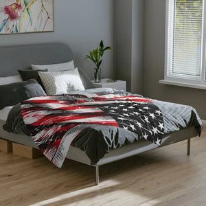 Patriotic Velveteen Blanket – Ultra Soft Velvet - Dipaliz - Blankets