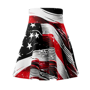 Bold American Flag Skater Skirt - Patriotic Summer - Dipaliz - Skirts - Xs
