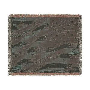 Patriotic Woven Blanket - Cozy Americana Home Decor - Dipaliz - Blankets