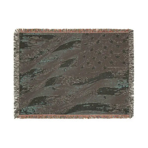 Patriotic Woven Blanket - Cozy Americana Home Decor - Dipaliz - Blankets